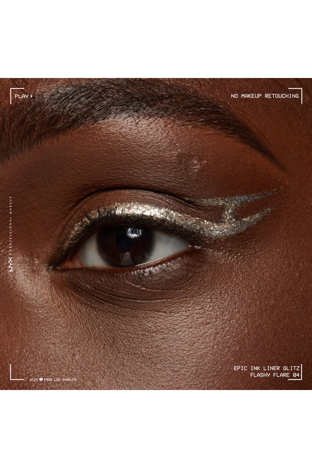 NYX Professional Makeup Epic Ink Glitz, Metallic Liquid Eyeliner 1ml Flashy Flare image 4