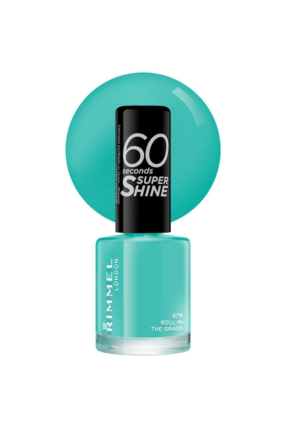 Rimmel London 60 Seconds Super Shine Nail Polish Roll In The Grass image 1
