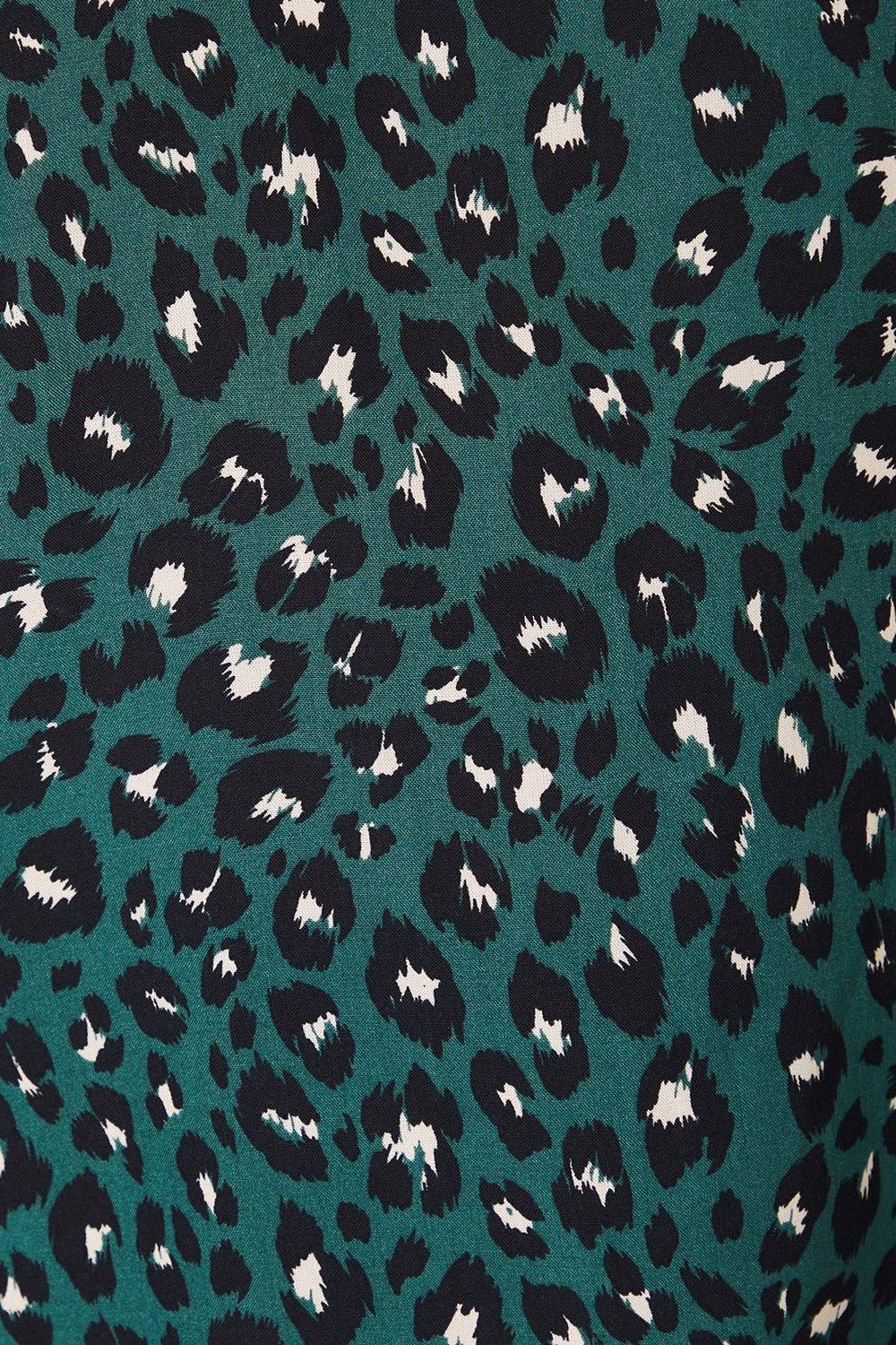Dorothy Perkins Animal Long Sleeve Blouse Green image 5