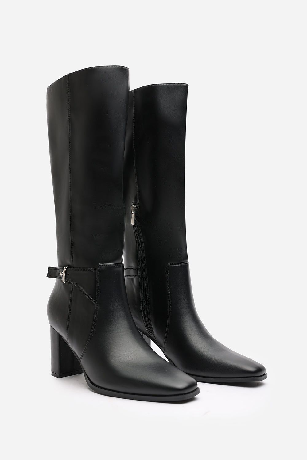 Where's That From 'Xenia' Knee High Heeled Boots With Side Zip image 4