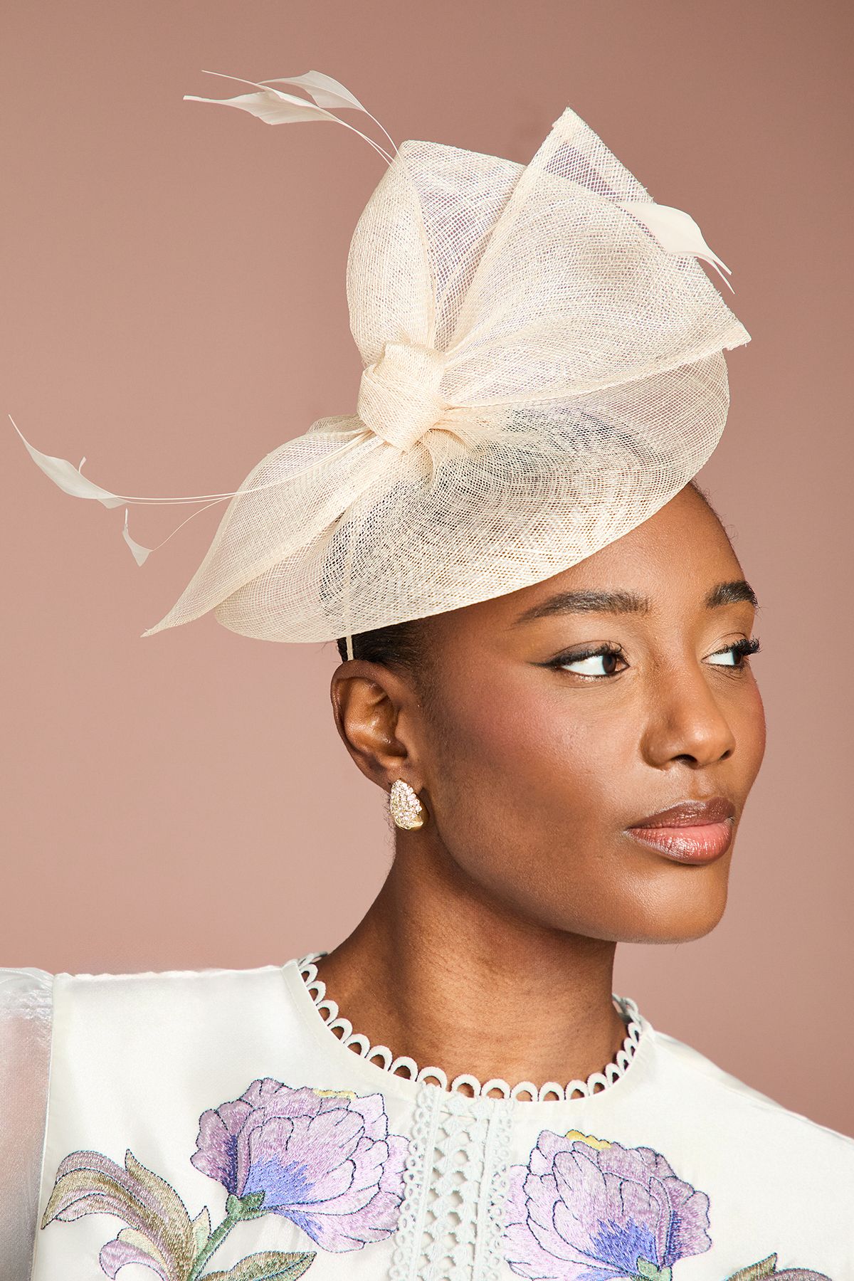 Coast Knot Detail Fascinator Champagne image 2