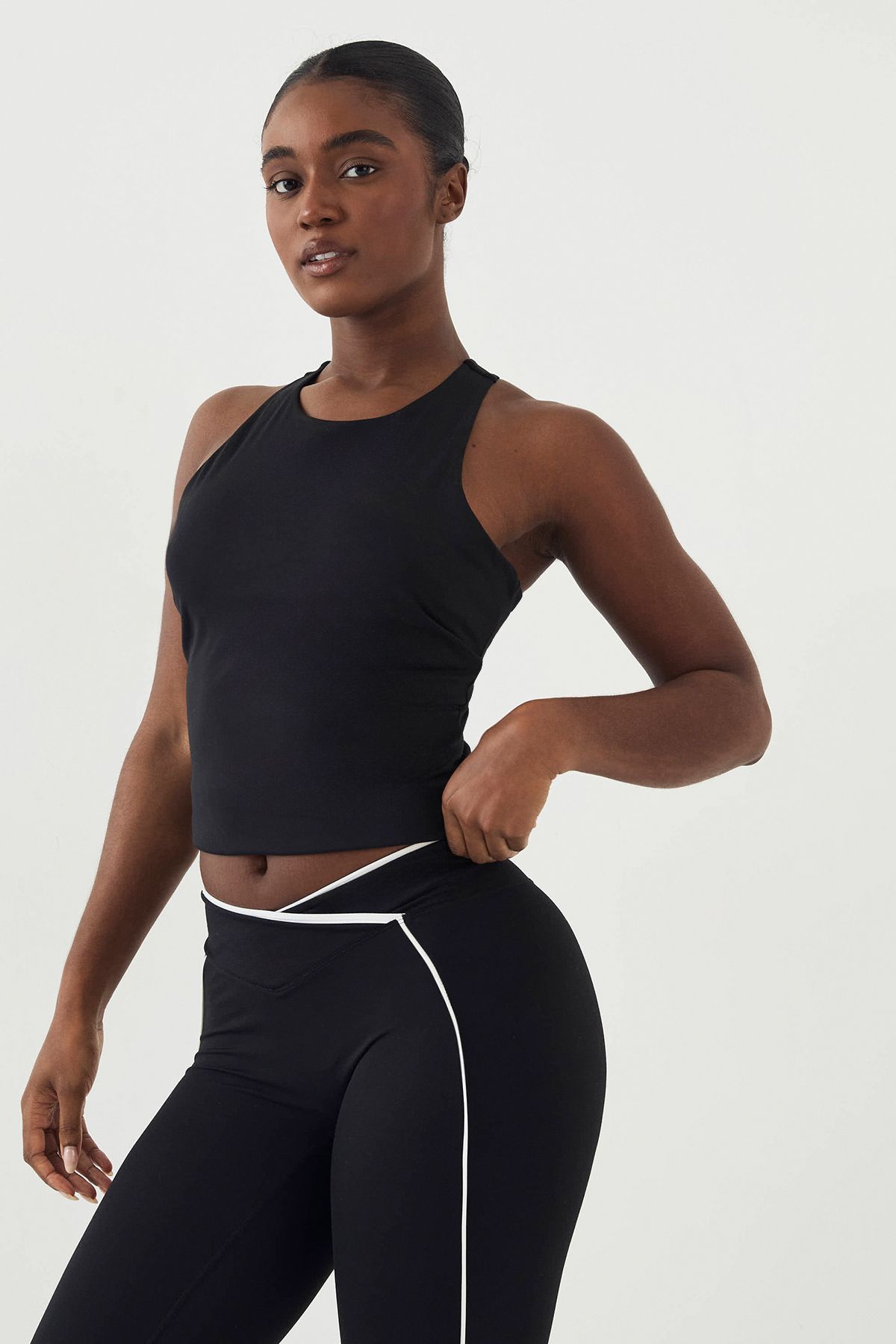 DSGN Studio DSGN Studio Ultra Sculpt Racer Back Padded Vest Top Black