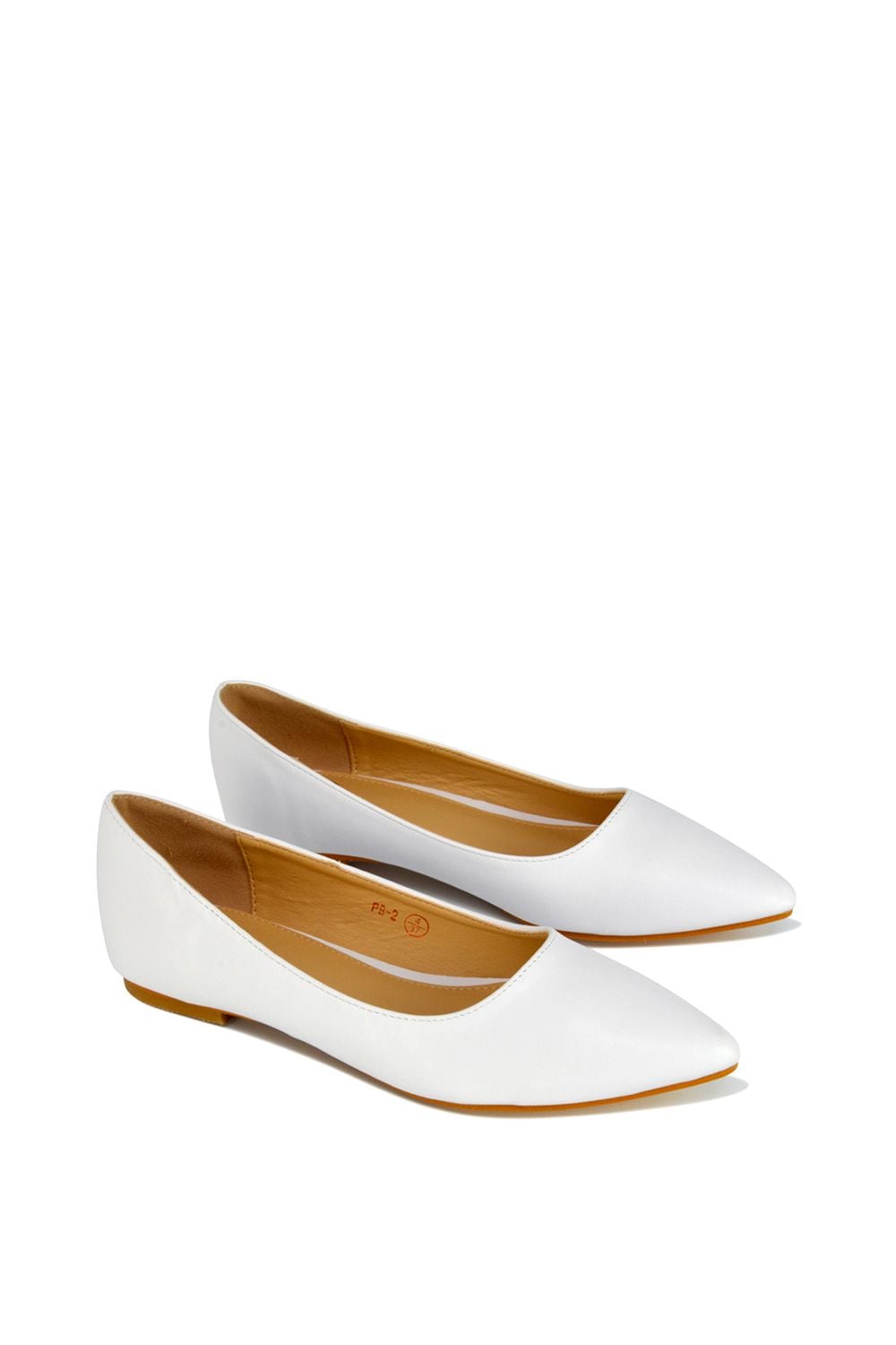 XY London 'Alessia' Flat Pointed Toe Low Heel Slip on Bridal Ballerina Pump Shoes image 3