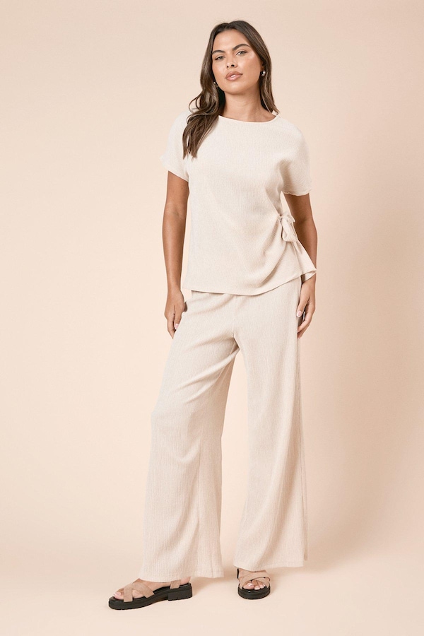 Dorothy Perkins Wide Leg Jersey Trouser Stone