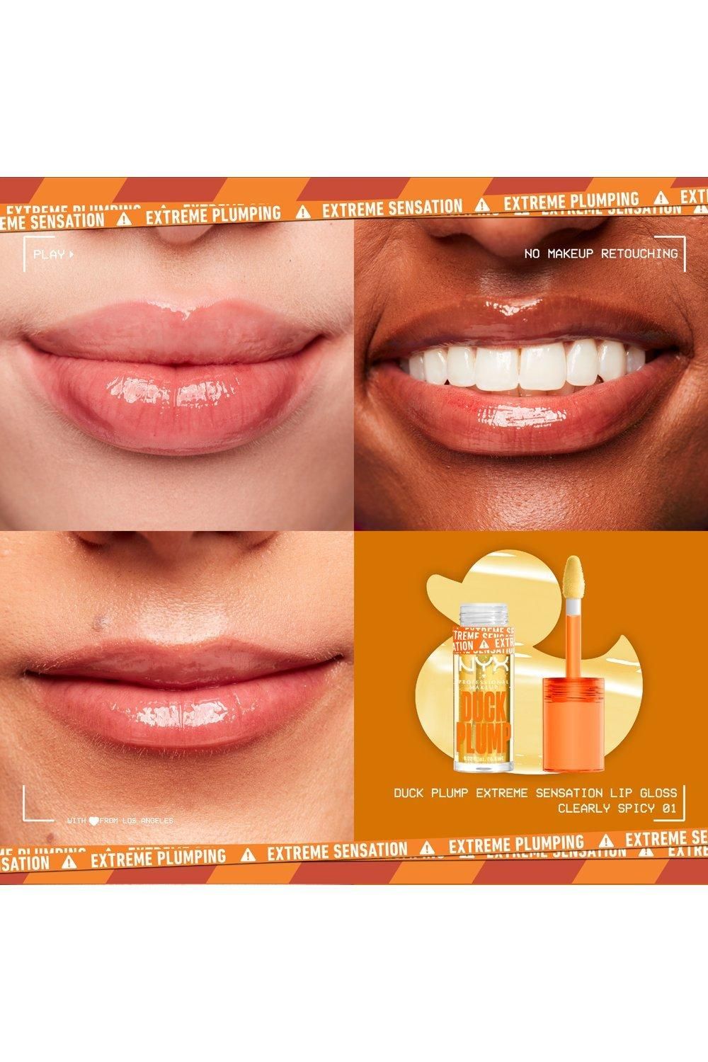 NYX Professional Makeup Duck Plump Lip Plumping Gloss Clearly Spicy image 5