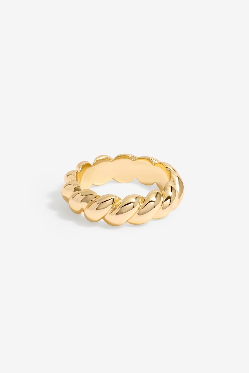 Jon Richard Gold Plated Polished Twisted Ring image 1