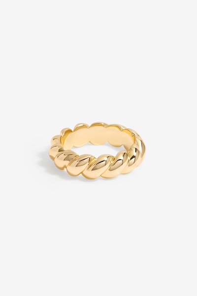 Jon Richard Gold Plated Polished Twisted Ring