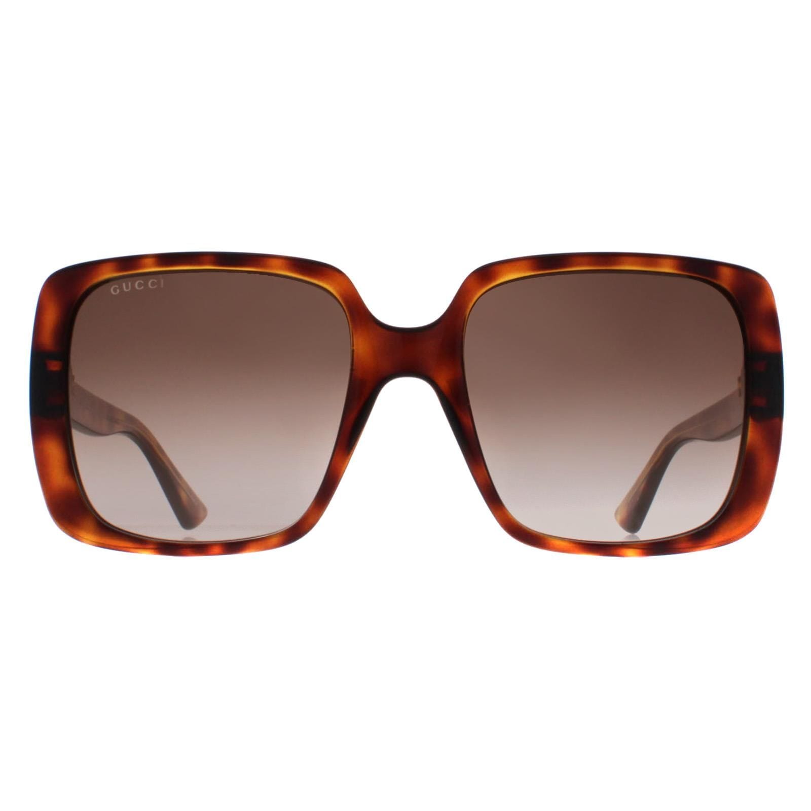 Gucci Square Dark Havana Brown Gradient GG0632S image 1