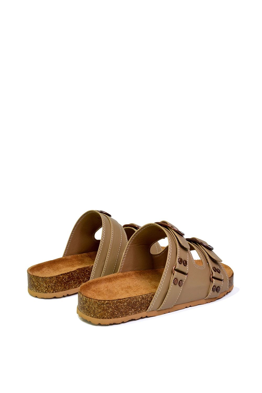 XY London 'Evan' Strappy Slip On  Buckle Flat Sandal Sliders image 5