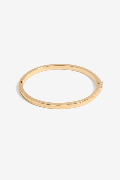 Jon Richard Gold Plated Polished Molten Bangle