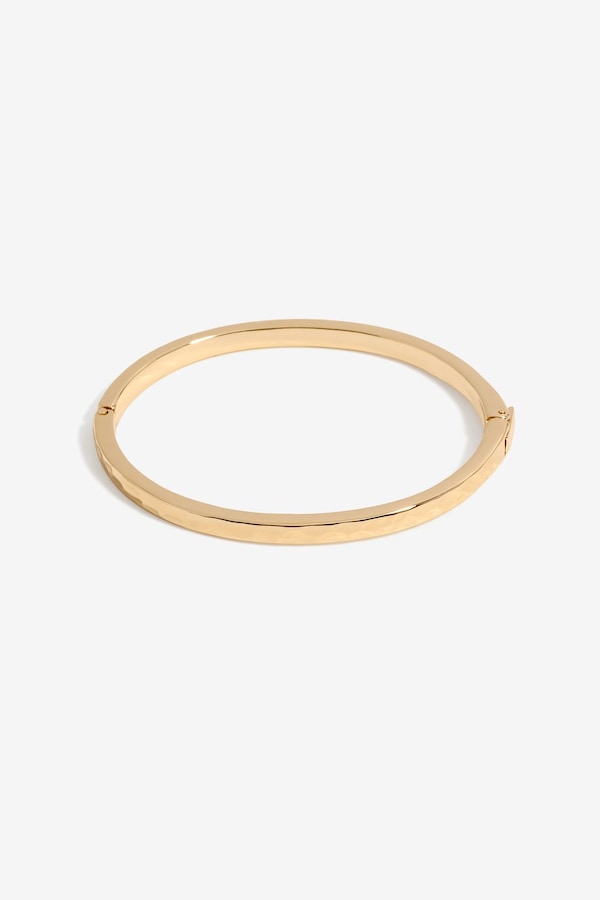 Jon Richard Gold Plated Polished Molten Bangle
