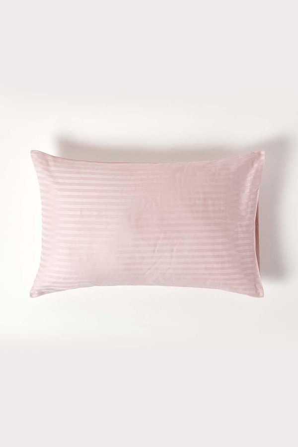 Homescapes Egyptian Cotton Satin Stripe Housewife Pillowcase 330 TC