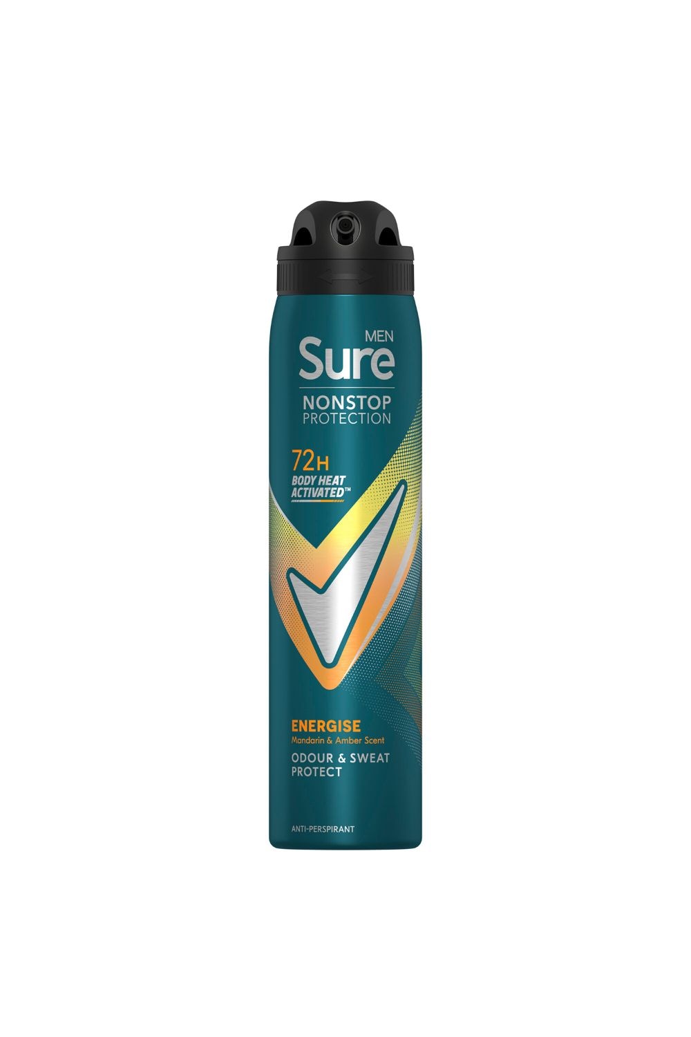Sure Men Energise 'Deodorant Spray' with 72H Nonstop Protection 250ml, 3pk image 3