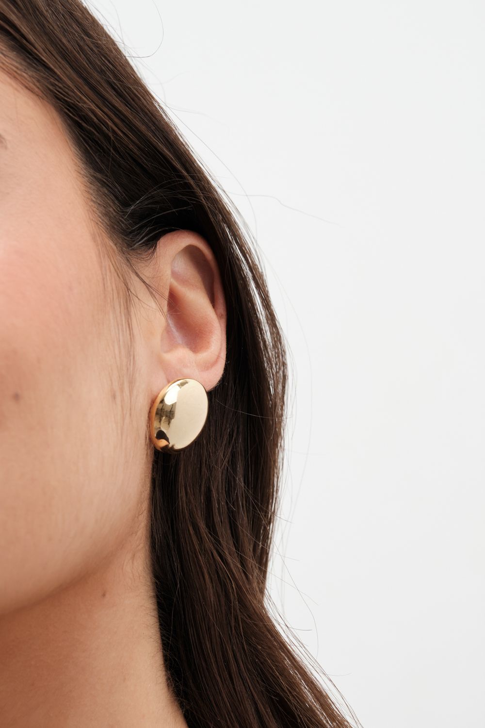 Jon Richard Gold Plated Dome Earrings image 2