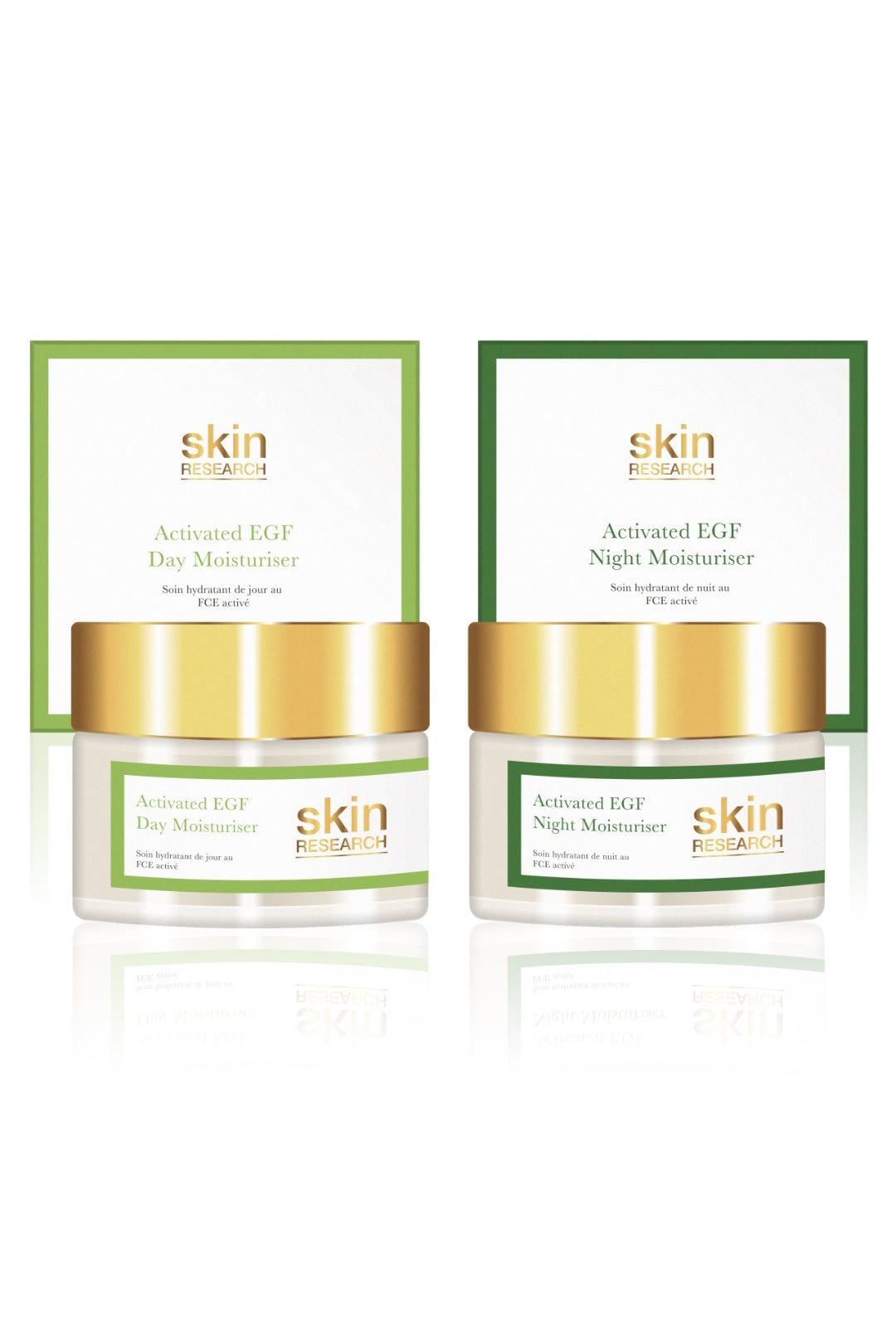 Skin Research Anti-Ageing Activated EGF Day & Night Moisturiser Gift Set image 1