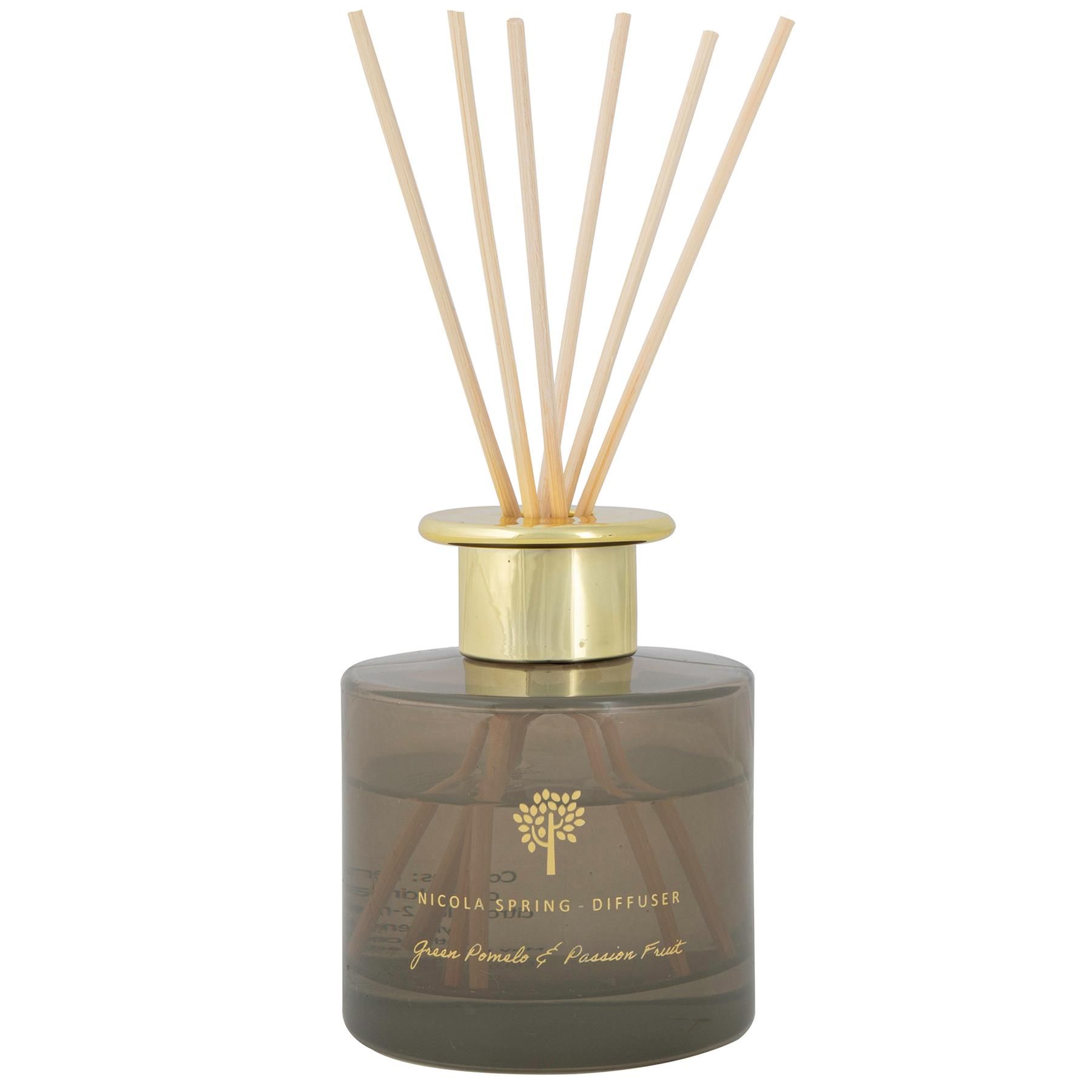 Nicola Spring 200ml Pomelo & Passion Fruit Reed Diffuser - Fruity Fresh Scented Jar image 1