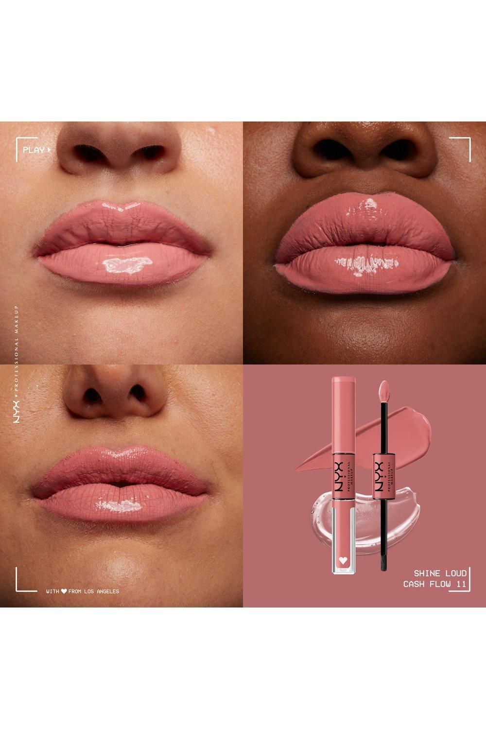 NYX Professional Makeup Shine Loud High Pigment Long Lasting Lip Shine Lip Gloss Cash Flow image 3