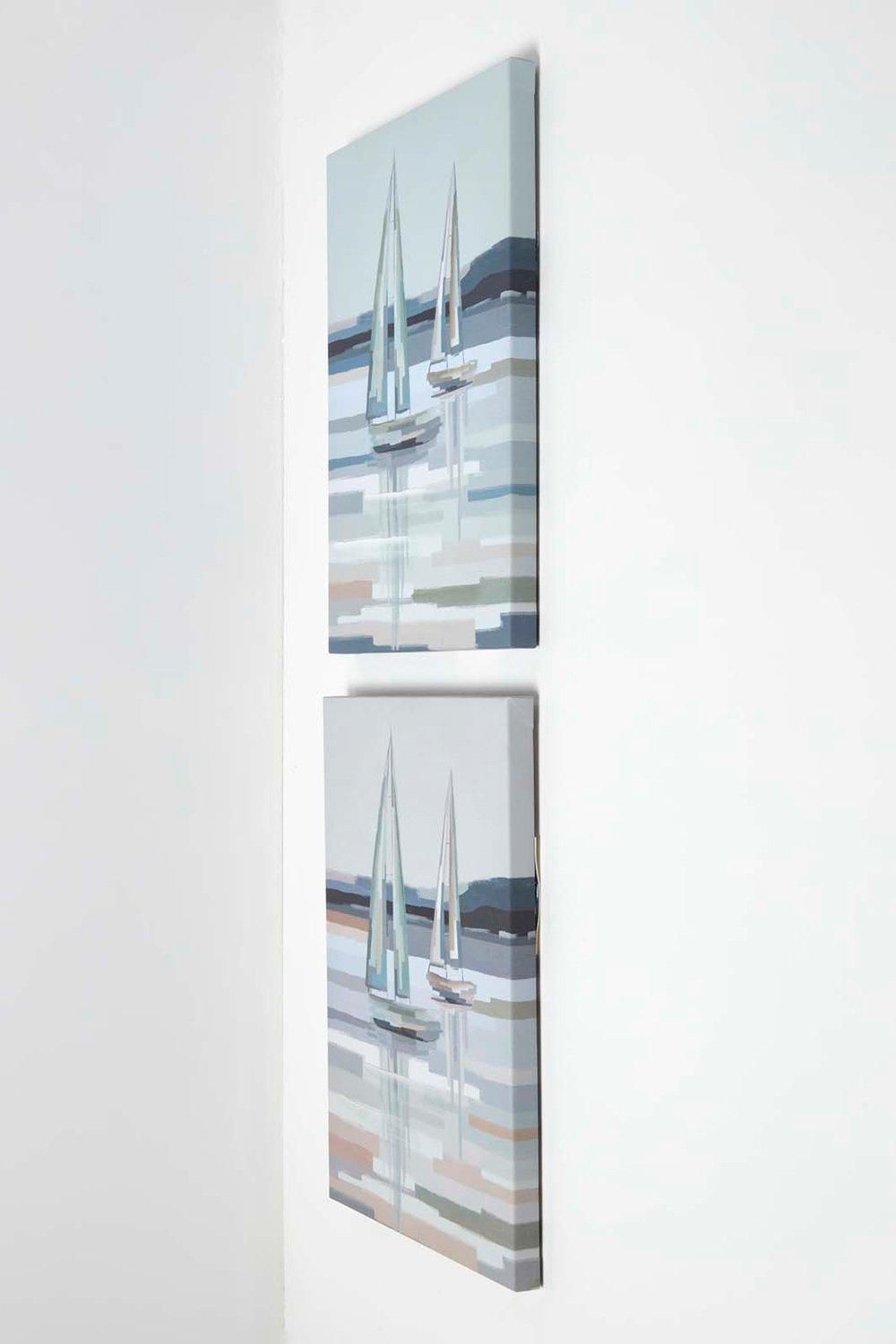 Homescapes Decorative Wall Art Boats, Design Wall Decoration Set of 2 image 5