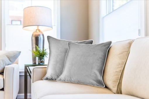 New Edge Blinds Plush Velvet Soft Touch Cushion Cover image 2