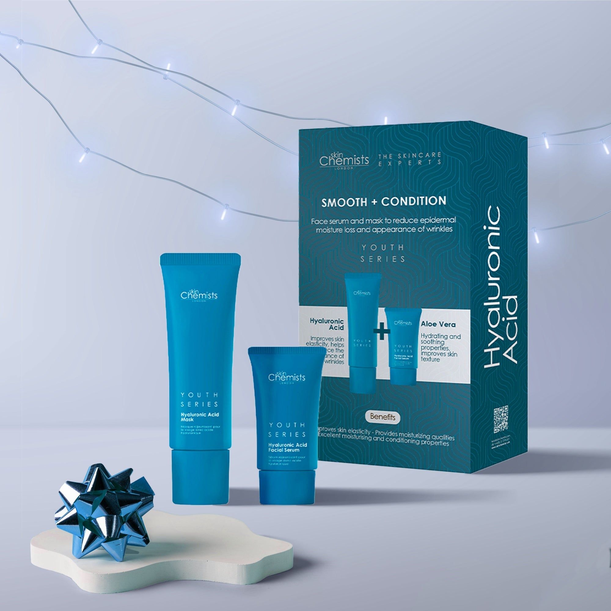 skinChemists Youth Series Hyaluronic Acid Mask + Hyaluronic Acid Facial Serum 80ml image 2