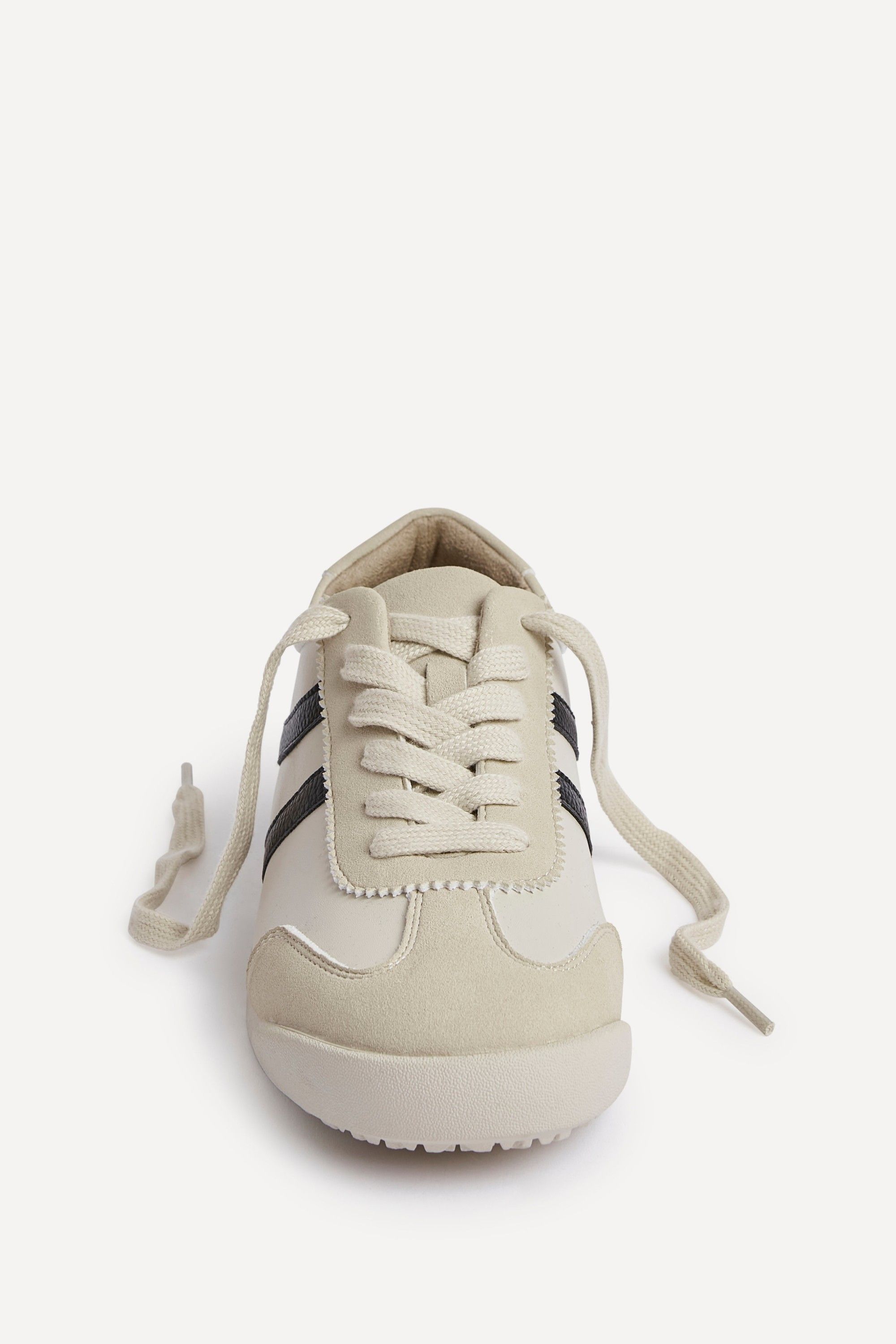 Linzi Strike Beige Retro Style Trainers image 5