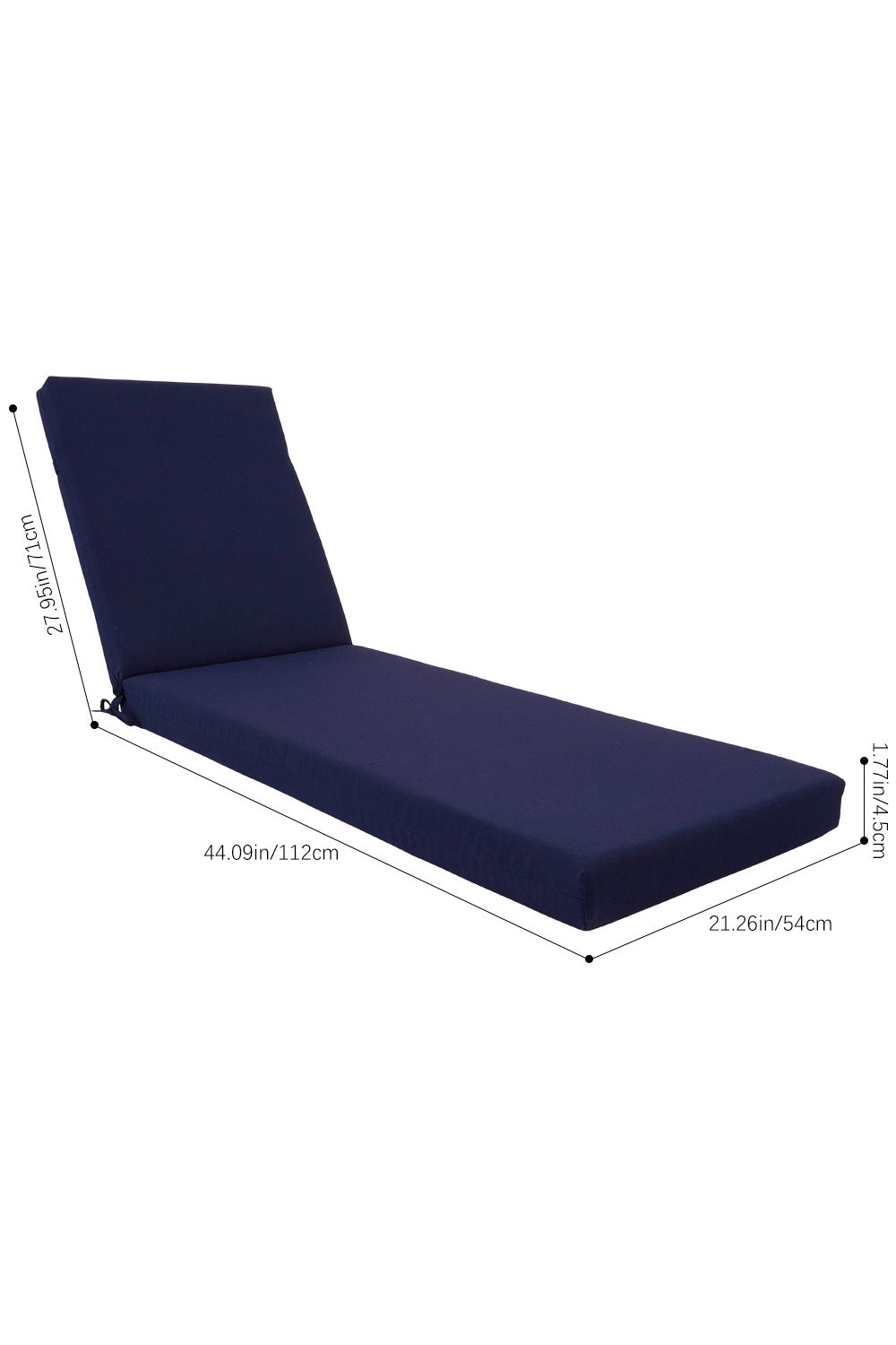 Living and Home Comfortable Outdoor Solid Color Bench Cushion image 11