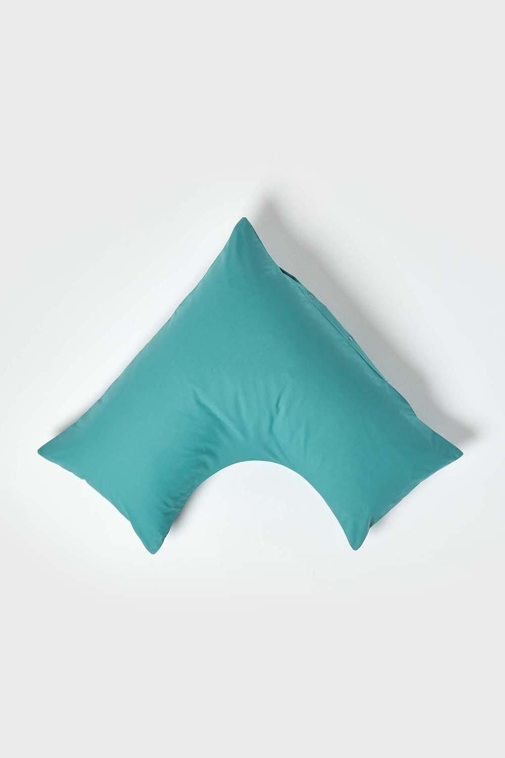 Homescapes Egyptian Cotton V Shaped Pillowcase 200 TC image 1