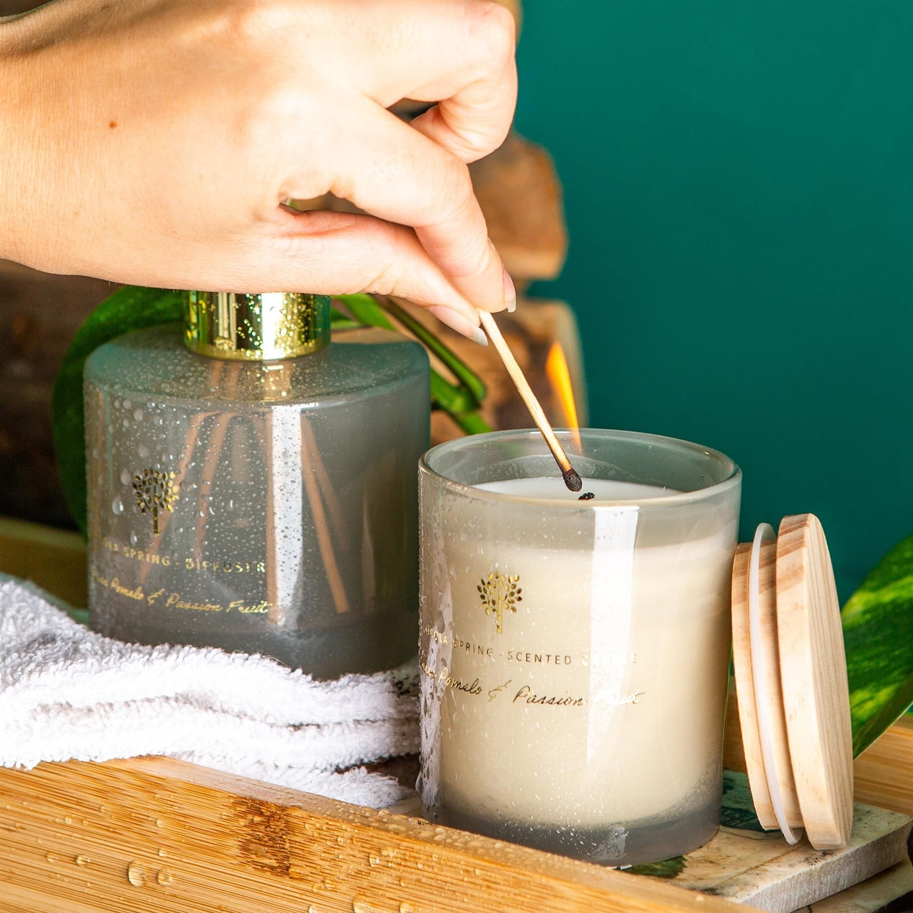 Nicola Spring Pomelo & Passion Fruit Candle & Diffuser Set - 130g Jar + 200ml Diff image 8