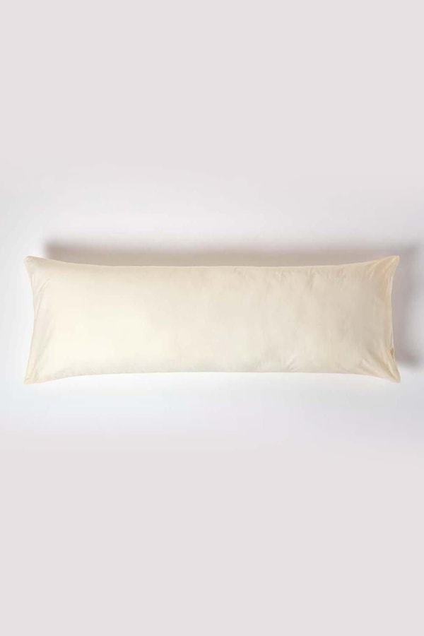 Homescapes Egyptian Cotton Housewife Body Pillowcase 200 TC