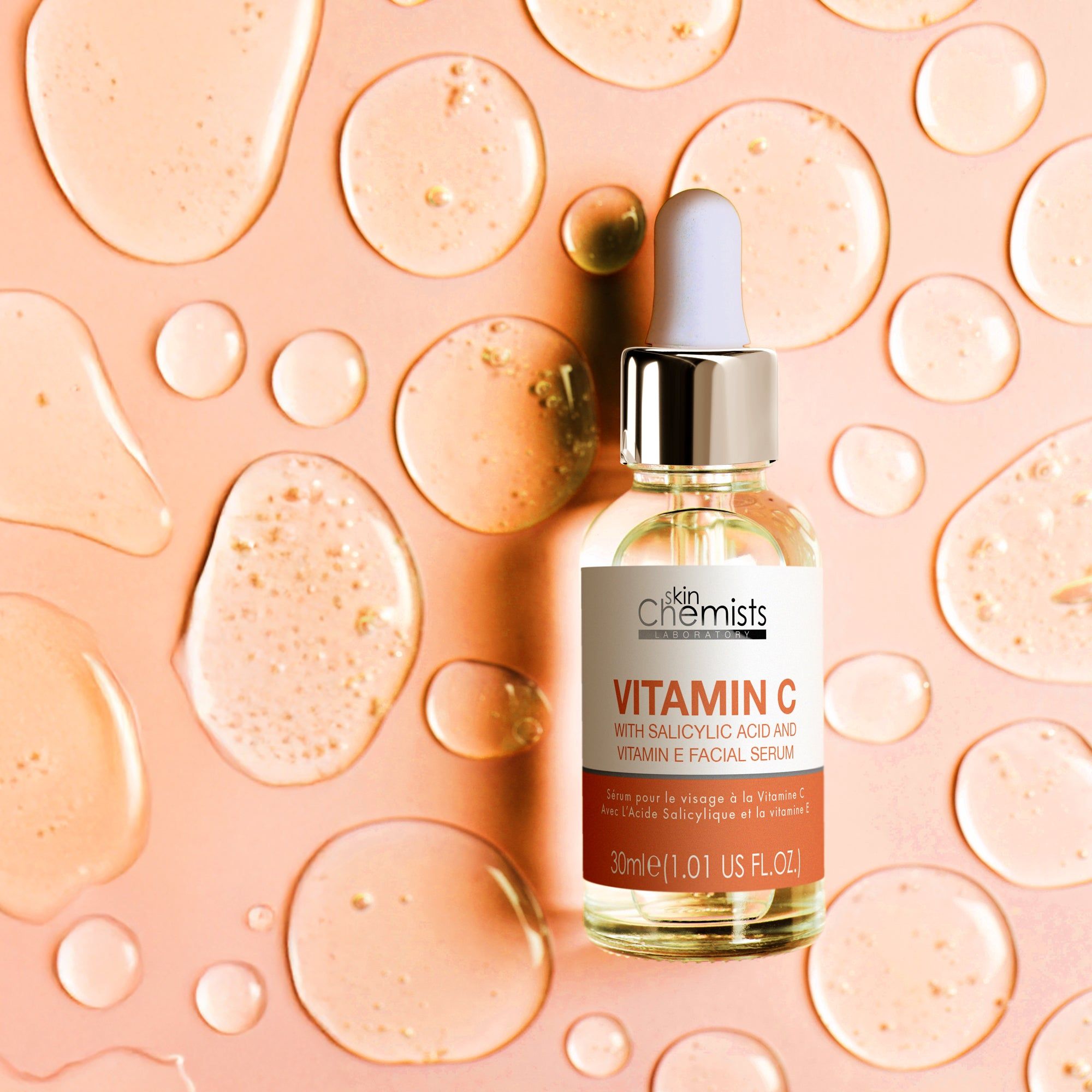 skinChemists professional Anti-Ageing Vitamin C Salicylic Acid Facial Serum 30ml x 2 Duo Pack image 4