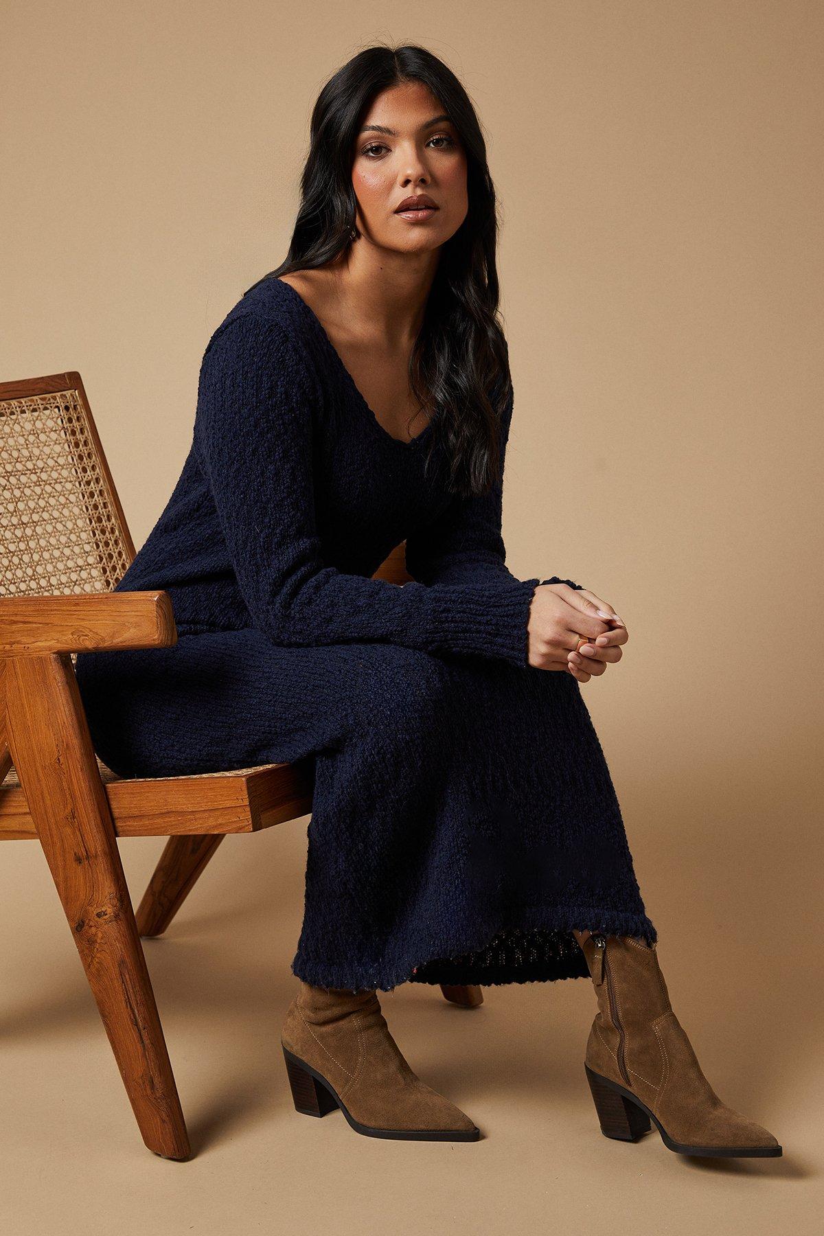 Oasis Navy Cord Dress Soha Corduroy Pinafore Dress Blue
