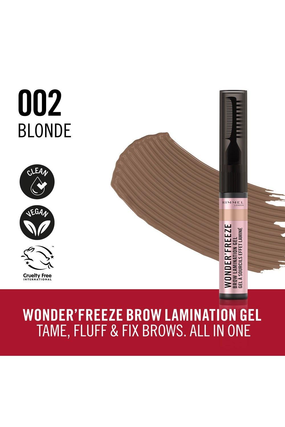 Rimmel London Wonder'Freeze Brow Lamination Gel Blonde image 2