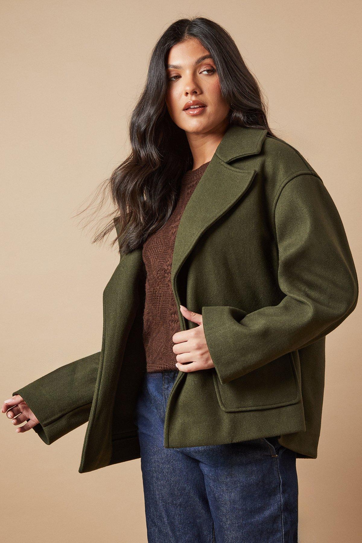 Oasis Edge To Edge Unlined Jacket Forest image 1