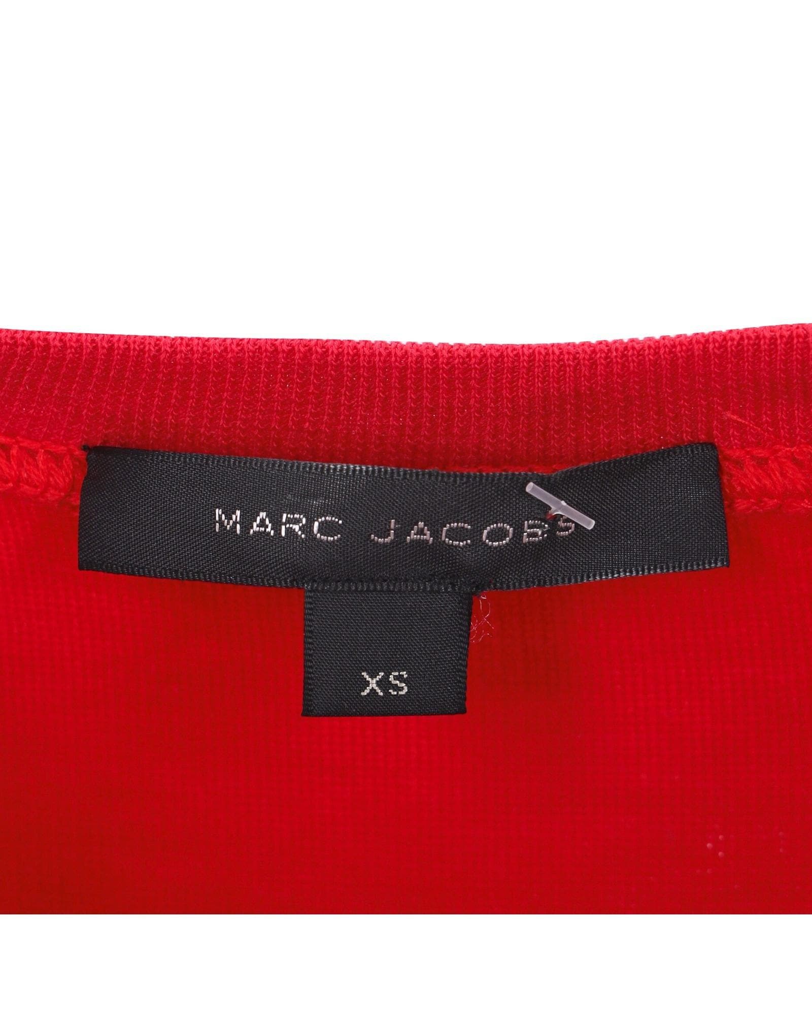 Marc Jacobs Preloved Crystal Embellished Star Sweatshirt Wo - Red Pullovers image 8