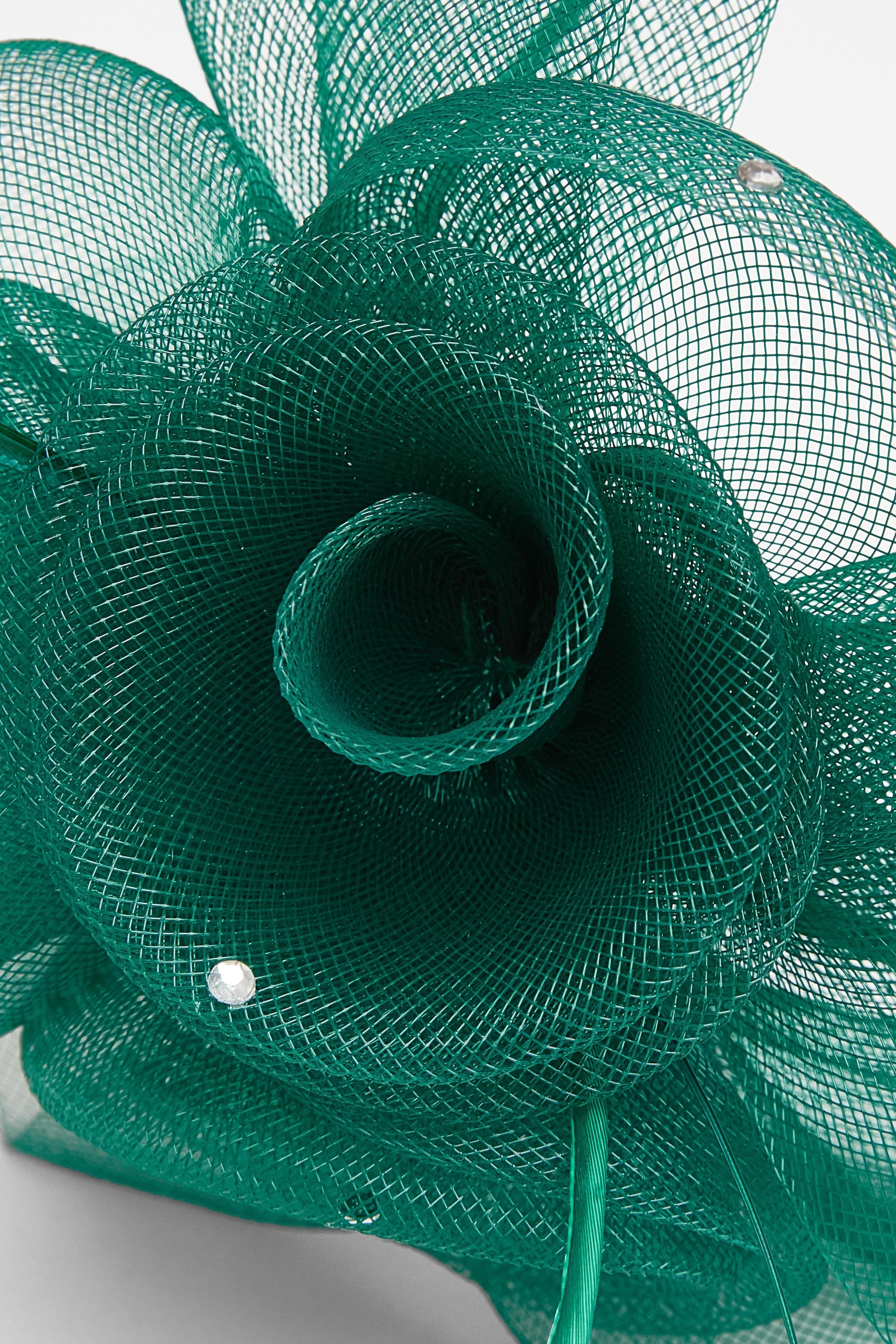 Quiz Green Flower Headband Fascinator image 3