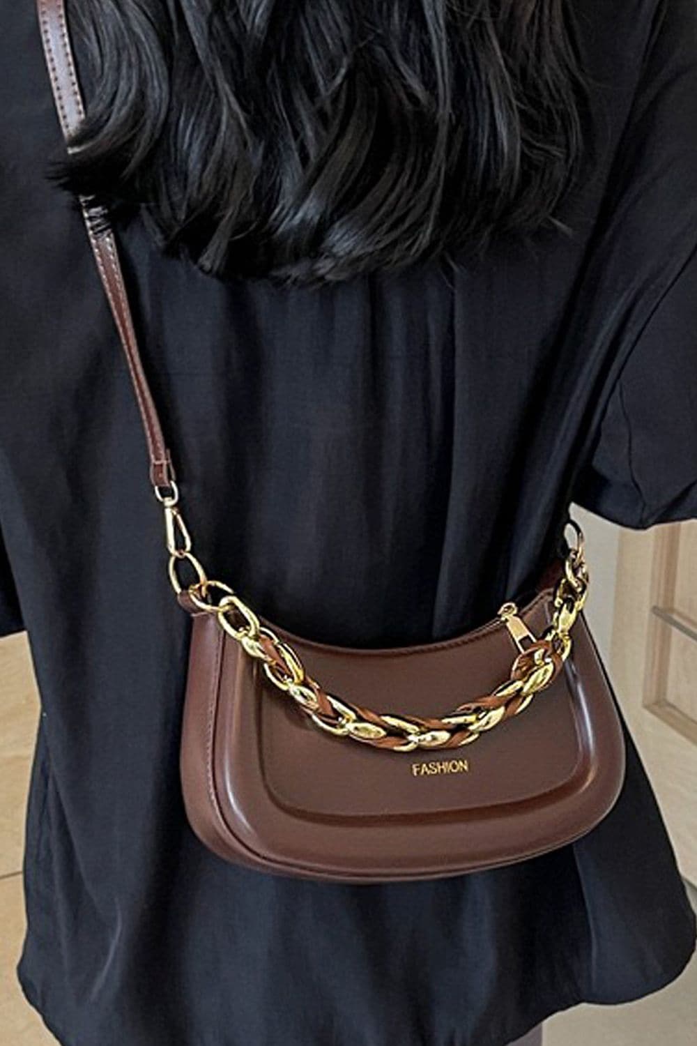 XY London 'Helina' Women's Small Handbag With Shoulder Strap and Chain Strap image 5