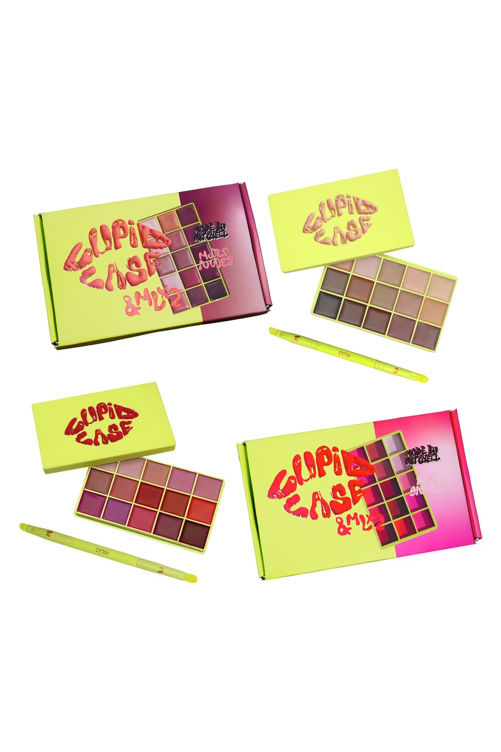 Made by Mitchell Cupid Case Lip Palette & Lip Brush Set Rose Garden image 4