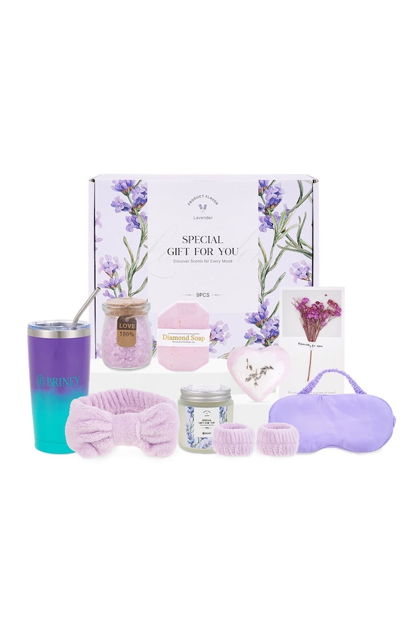Living and Home Lavender-Scented Spa Bath Gift Set