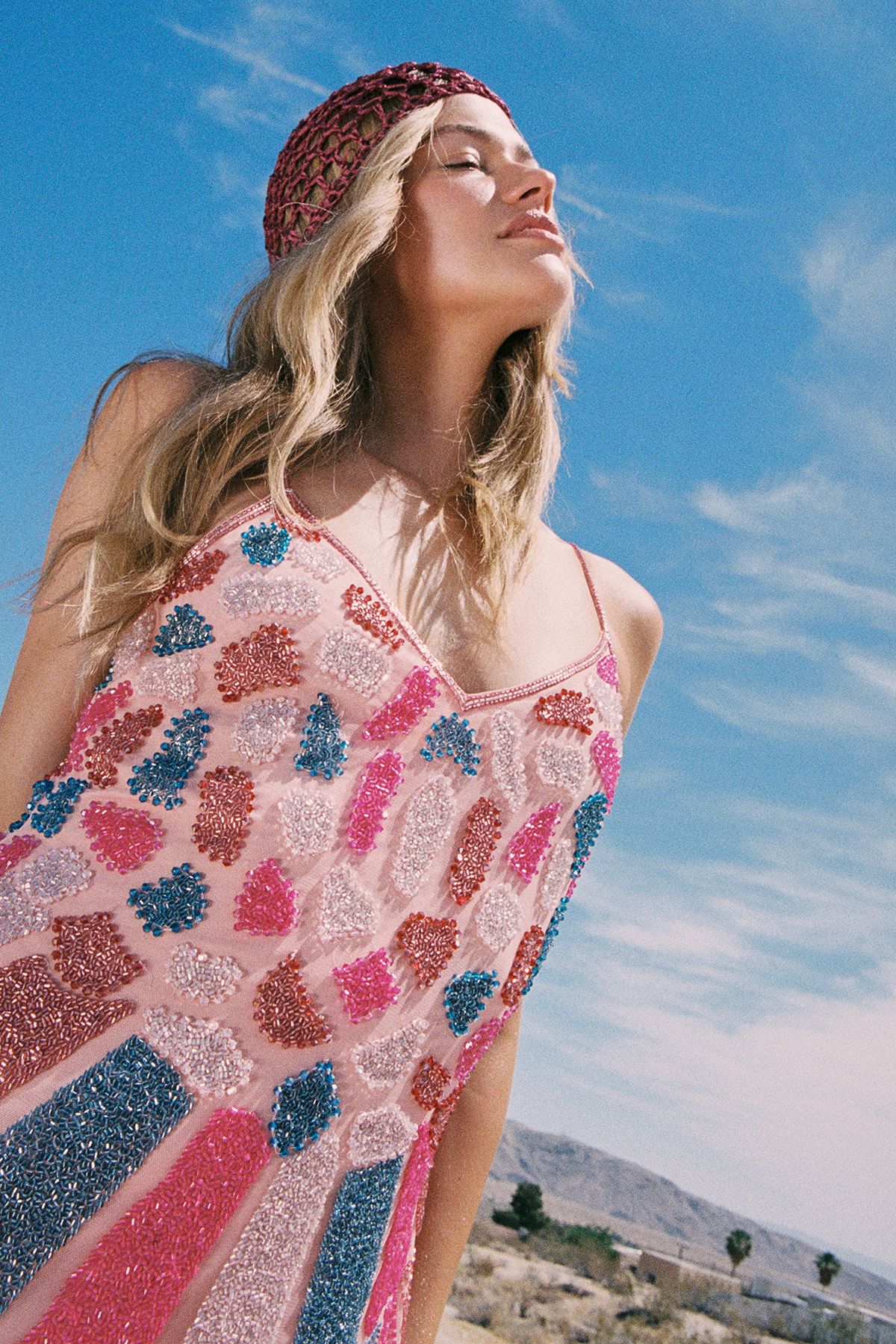 NastyGal Butterfly Embellished Mini Dress Pink image 3