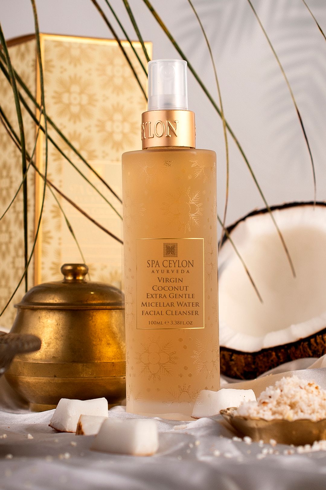 Spa Ceylon Virgin Coconut - Extra Gentle Micellar Water Facial Cleanser Make-Up Remover 100ml image 2