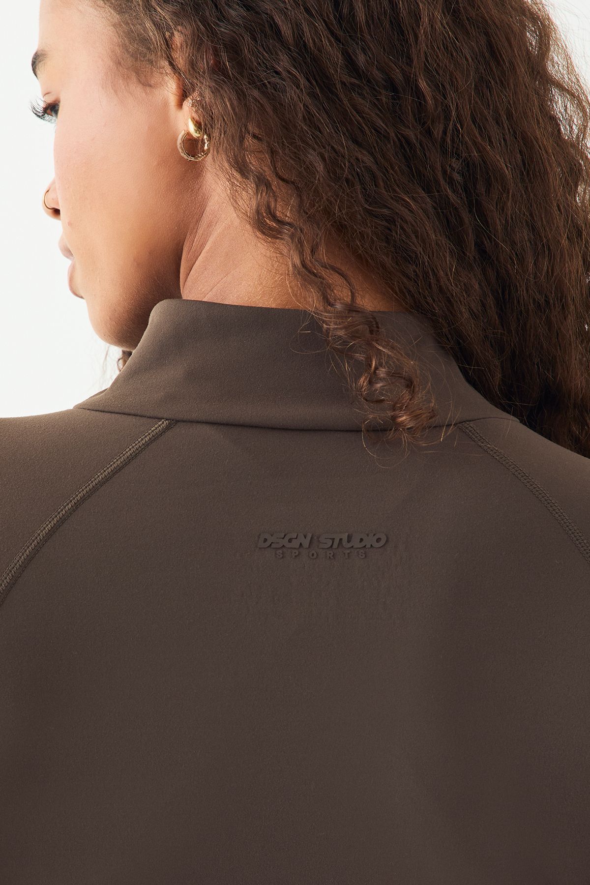 DSGN Studio DSGN Studio Ultra Sculpt Zip Through Sports Jacket Espresso image 4