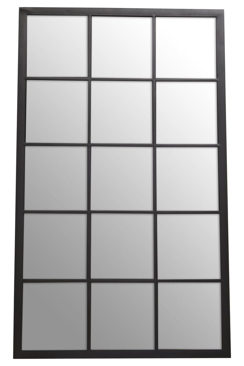 Orsina Large Silver Frame Wall Mirror, Reflective Wall Mirror For Modern Interiors, Mirror With Metal Frame image 1