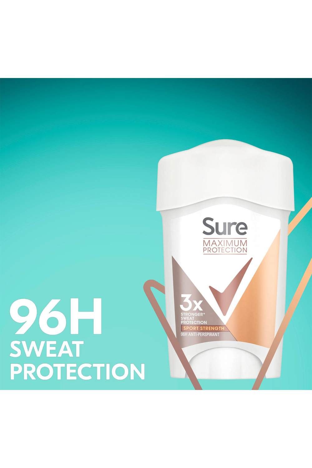 Sure Women Maximum Protection 'Anti-Perspirant Deodorant' Cream, 6x45ml image 3