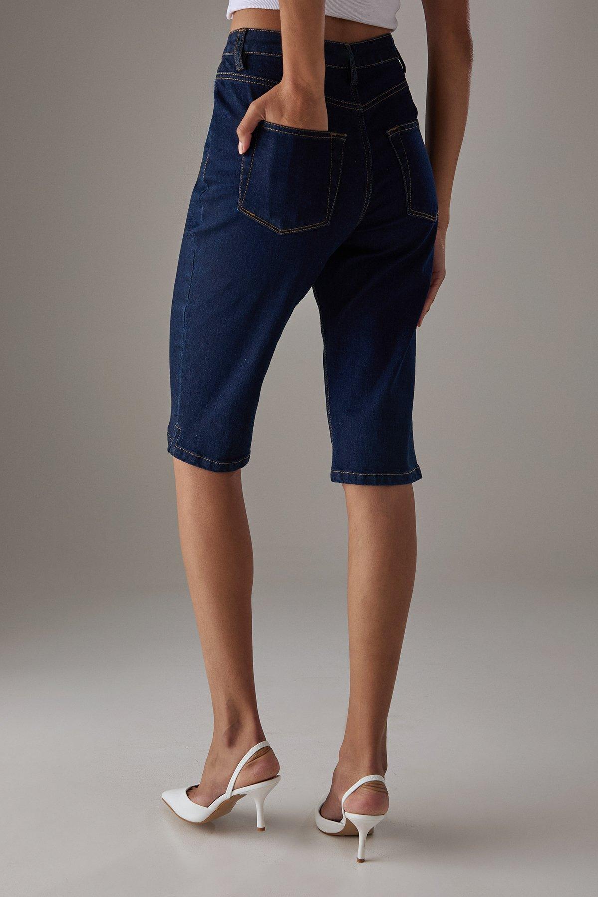 Warehouse Denim Capri Dark Indigo image 3