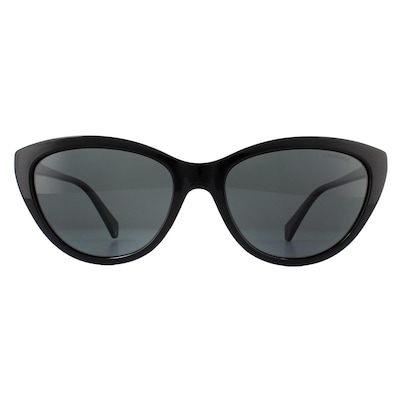 Polaroid Cat Eye Black Grey Polarized Sunglasses