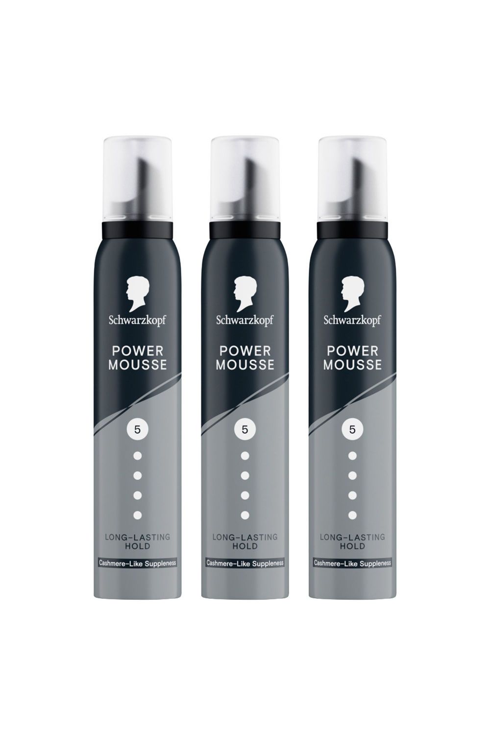 Schwarzkopf Taft Power Cashmere HL5 Styling 'Mousse' 200ml, 3 Pack image 1