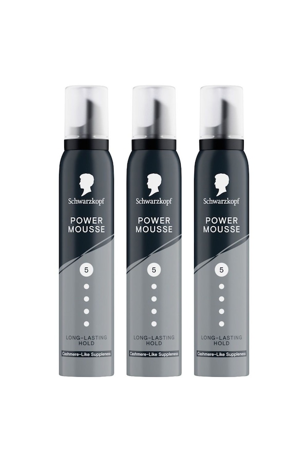 Schwarzkopf Taft Power Cashmere HL5 Styling 'Mousse' 200ml, 3 Pack