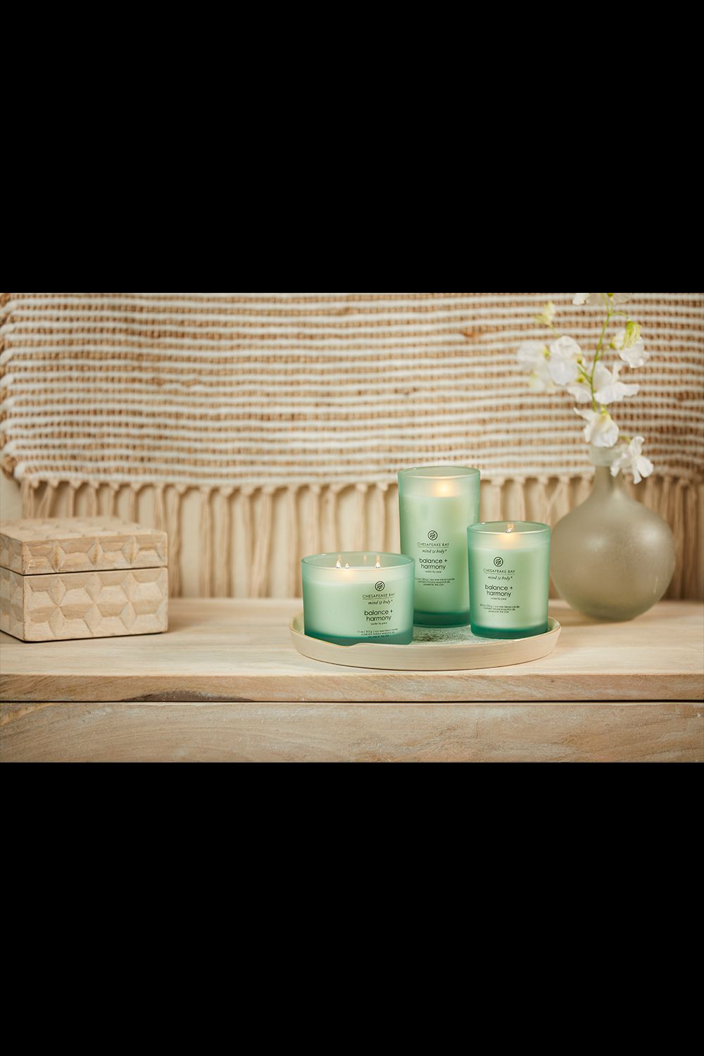 Chesapeake Bay Balance + Harmony Large Candle Light Green image 3