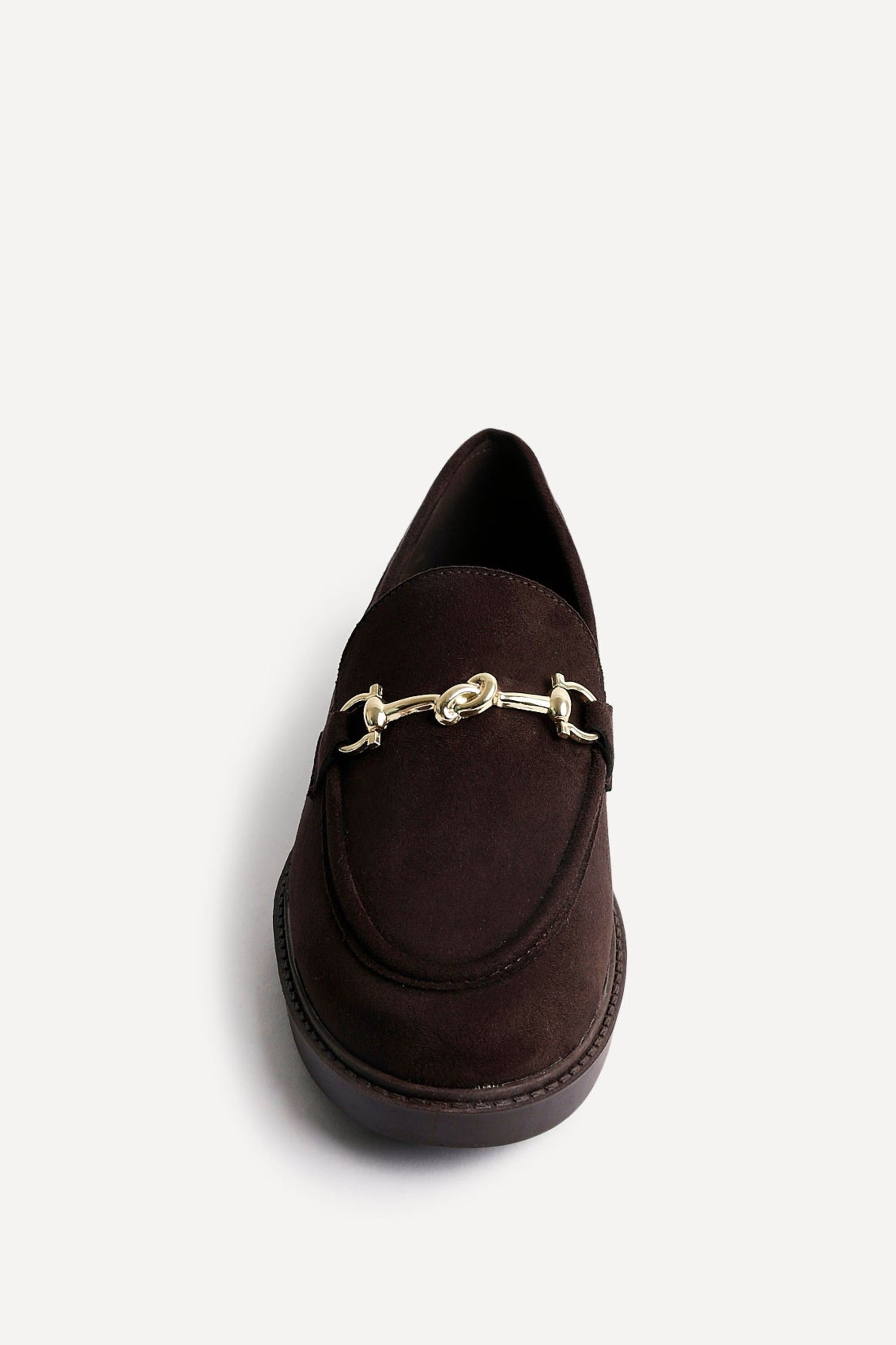 Linzi Elite Brown Faux Suede Loafer image 4