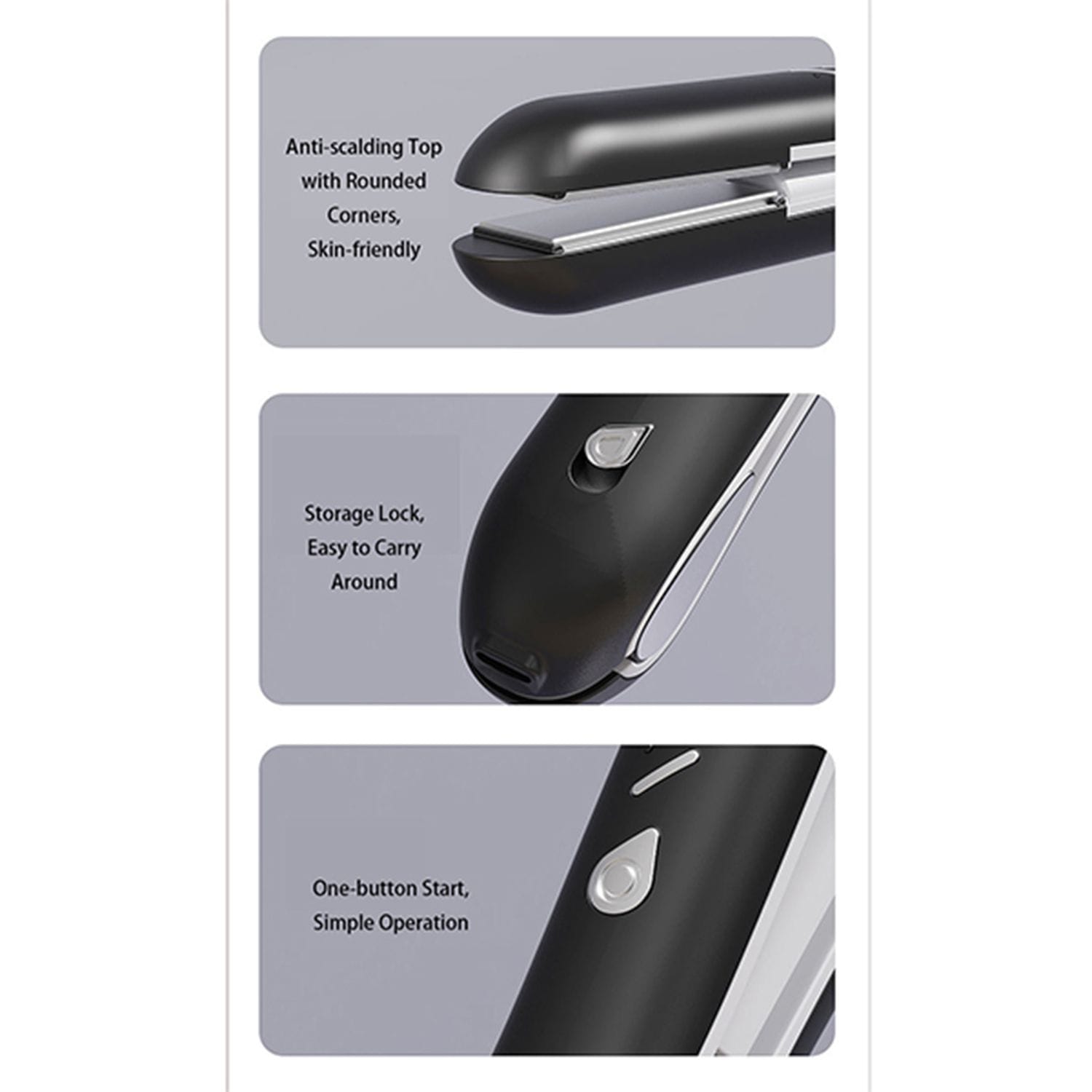 Leaper Wireless Mini Rechargeable Portable Hair Straightener image 3